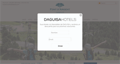 Desktop Screenshot of hotelfontdargentcanillo.com