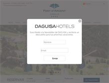 Tablet Screenshot of hotelfontdargentcanillo.com
